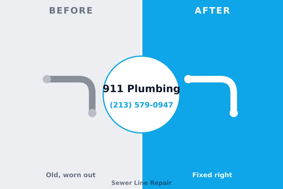 Before and after: plumbing company Capron, IL